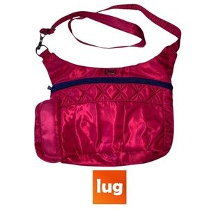 Cheerful 🩷 Lug 🩷 Swing Crossbody Bag in Pink